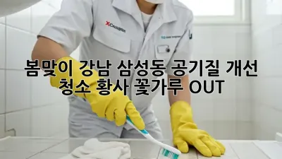 봄맞이 강남 삼성동 공기질 개선 청소: 황사, 꽃가루 OUT!