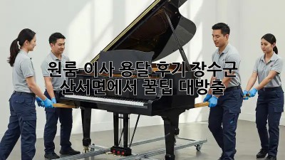원룸 이사 용달 후기: 장수군 산서면에서 꿀팁 대방출!
